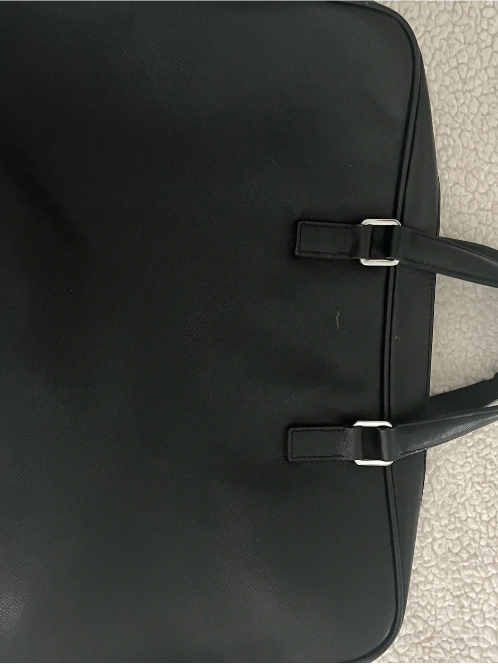 Prada Black Laptop Briefcase with Top Handles